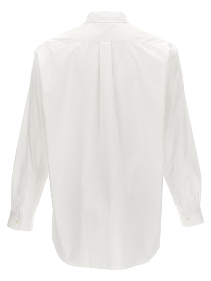 Shirt by Comme Des Garçons for men in cotton white, featuring a nuanced and nuanced for a sophisticated finish.