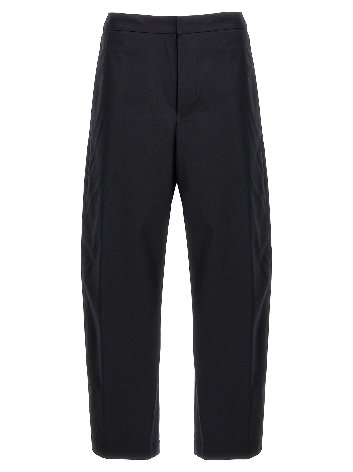 Trousers by Jil Sander for men in cotton blue & signature features a tailored silhouette with a tailored , defined by its long and a sophisticated .