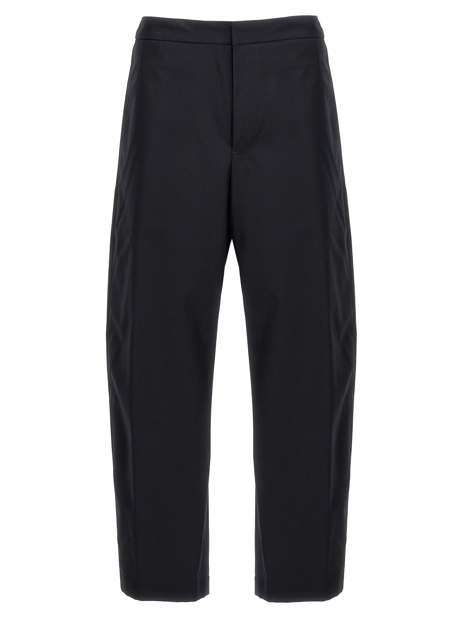 Trousers by Jil Sander for men in cotton blue & signature features a tailored silhouette with a tailored , defined by its long and a sophisticated .