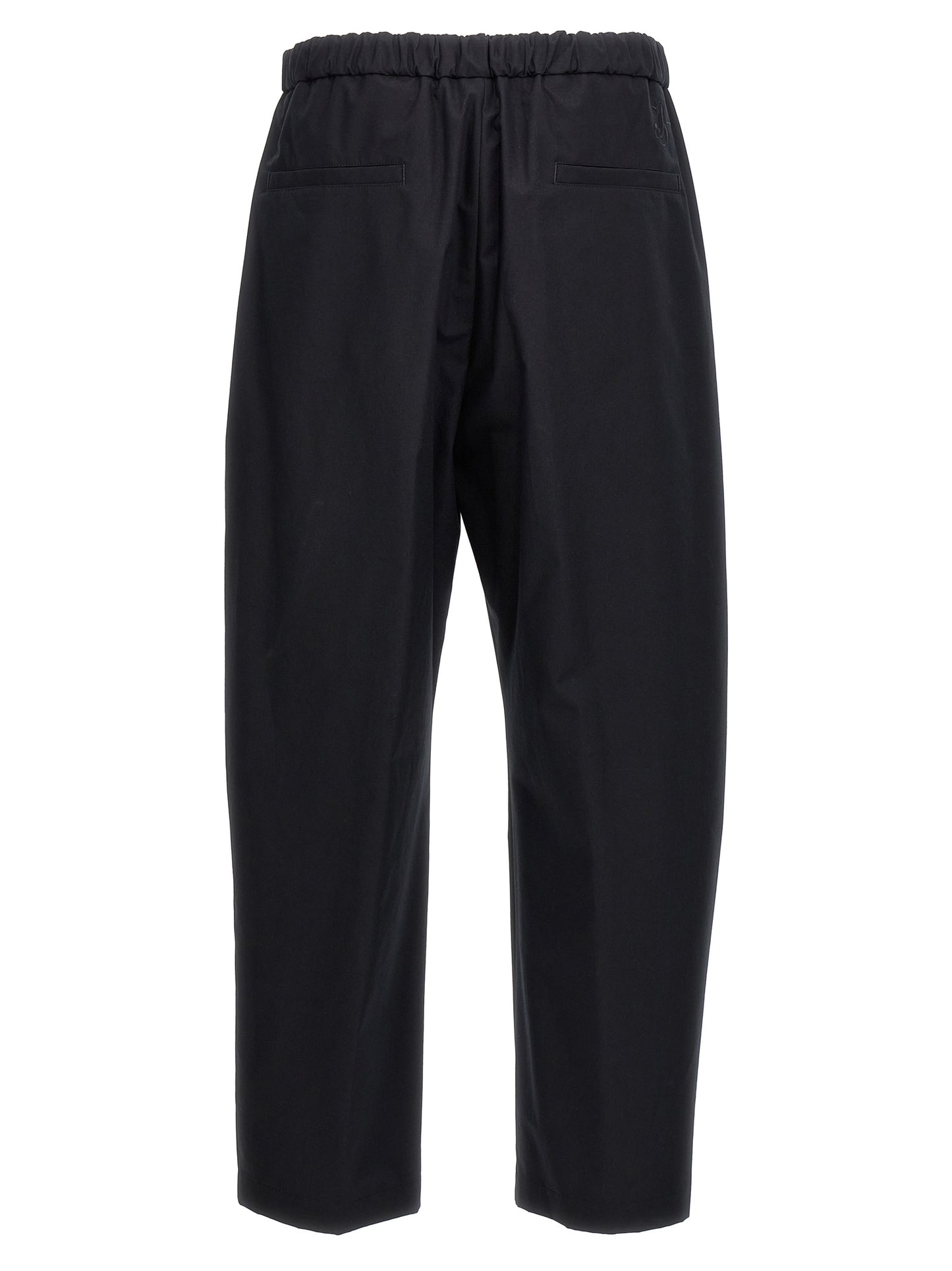 Trousers by Jil Sander for men in cotton blue & signature presents a smart silhouette, meticulously detailed with a smart , a smart long, and a smart .