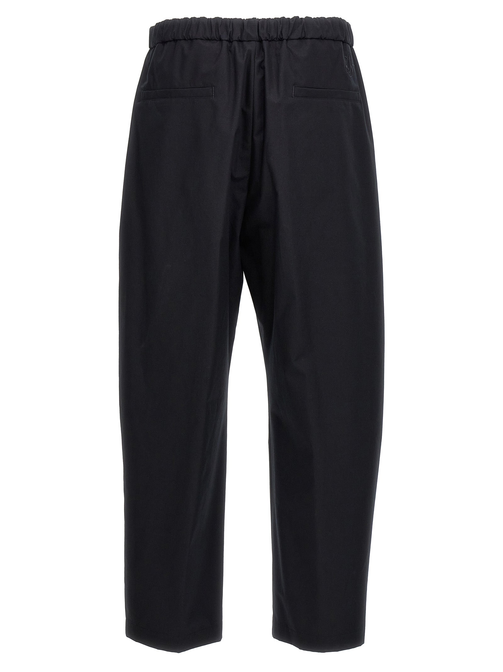 Trousers by Jil Sander for men in cotton blue & signature presents a smart silhouette, meticulously detailed with a smart , a smart long, and a smart .