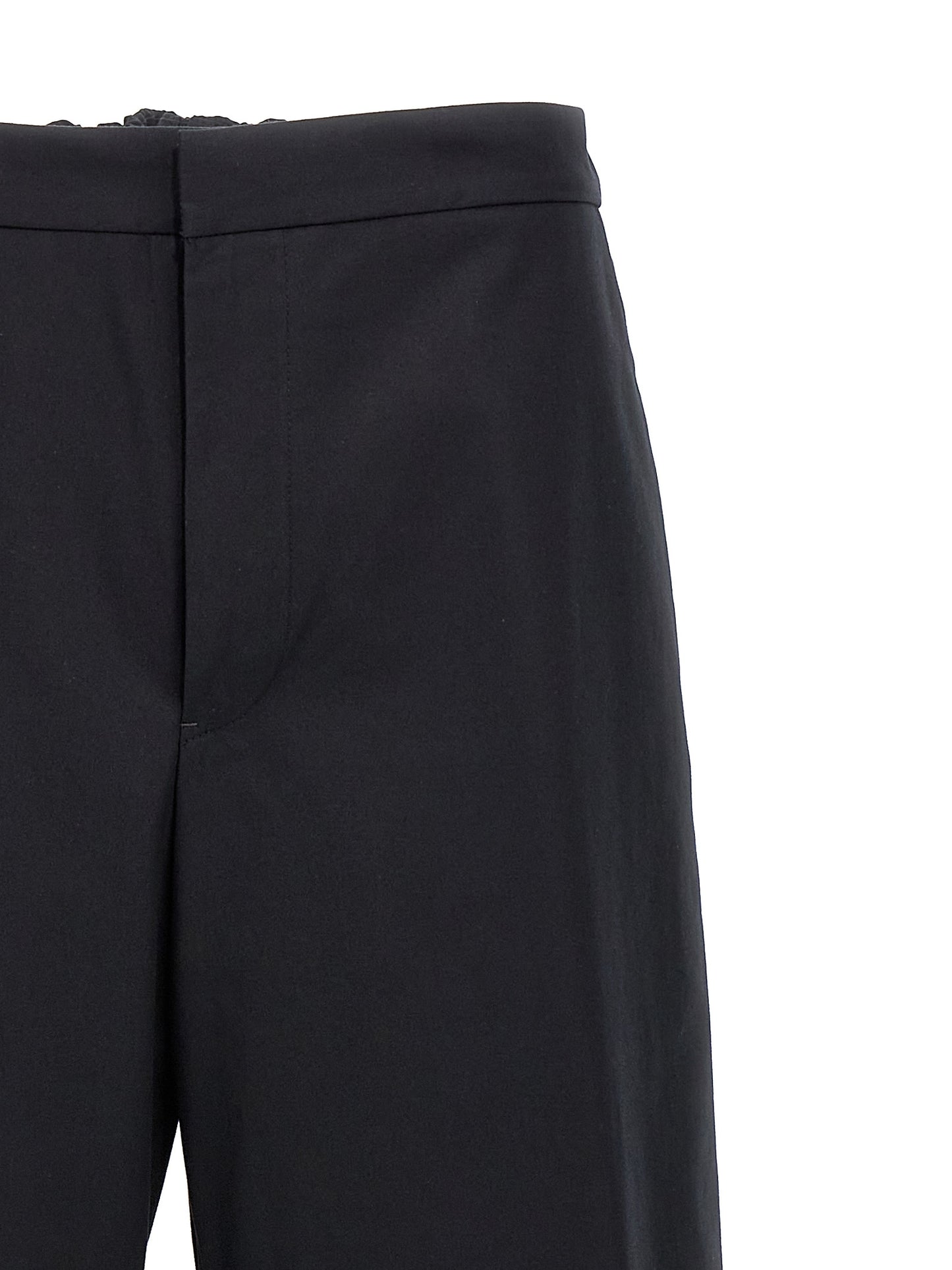 Trousers by Jil Sander for men in cotton blue & signature presents a smart silhouette, meticulously detailed with a smart , a smart long, and a smart .
