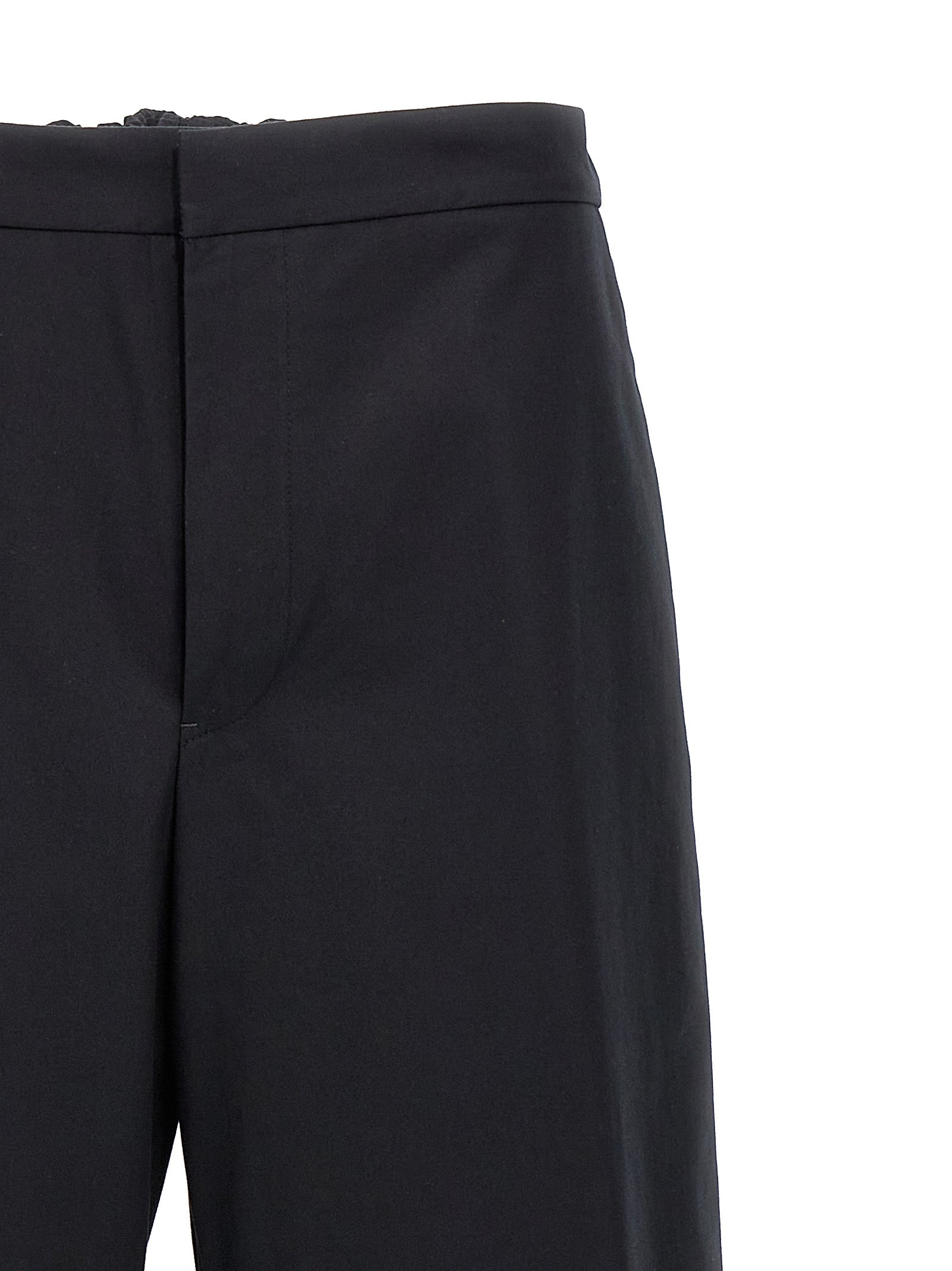 Trousers by Jil Sander for men in cotton blue & signature presents a smart silhouette, meticulously detailed with a smart , a smart long, and a smart .