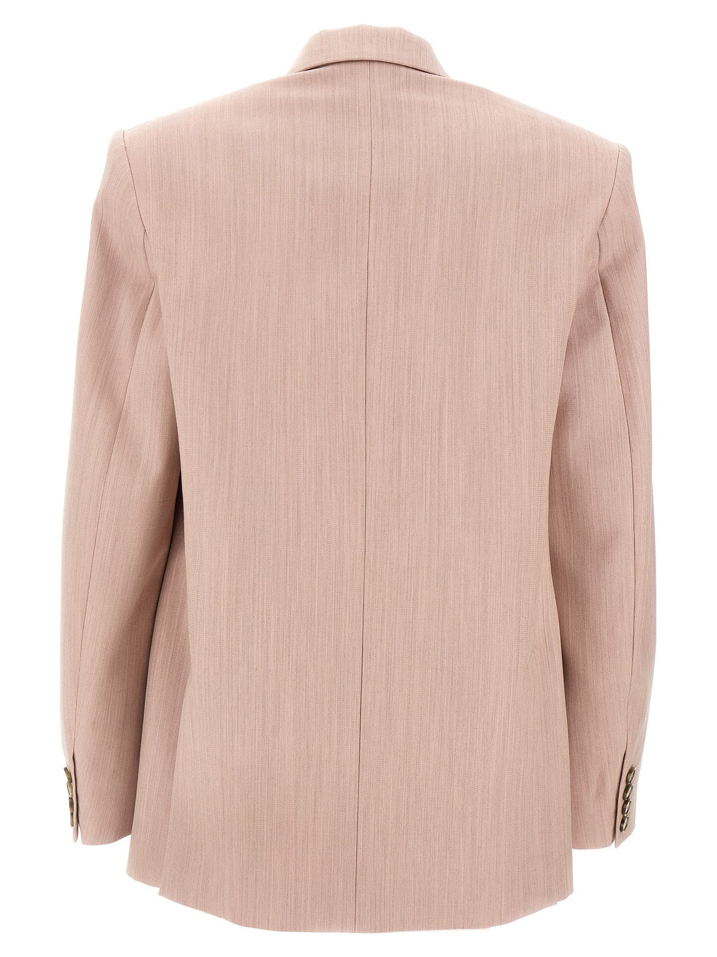 Blazer by Stella McCartney for women in wool multicolor & pink showcases a polished silhouette, highlighted by a refined and polished for a sophisticated finish.