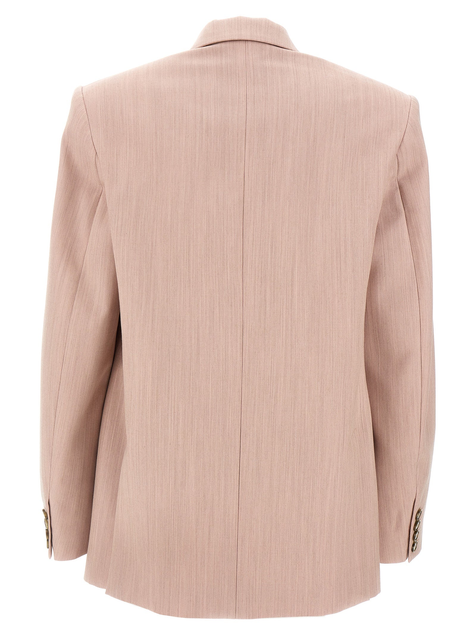 Blazer by Stella McCartney for women in wool multicolor & pink showcases a polished silhouette, highlighted by a refined and polished for a sophisticated finish.