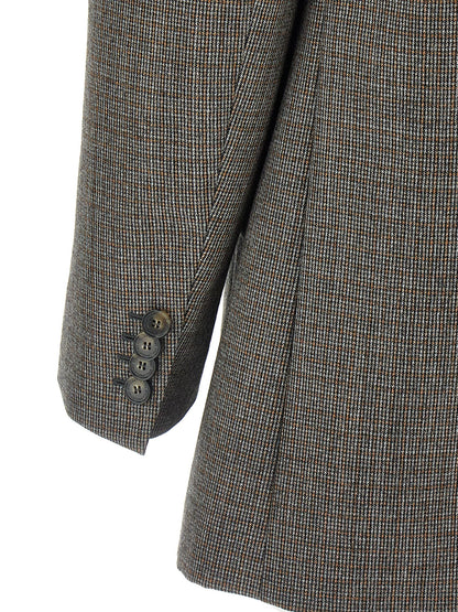Blazer by Stella McCartney for women in wool gray & houndstooth features an crisp silhouette with sophisticated and a crisp for a truly crisp finish.