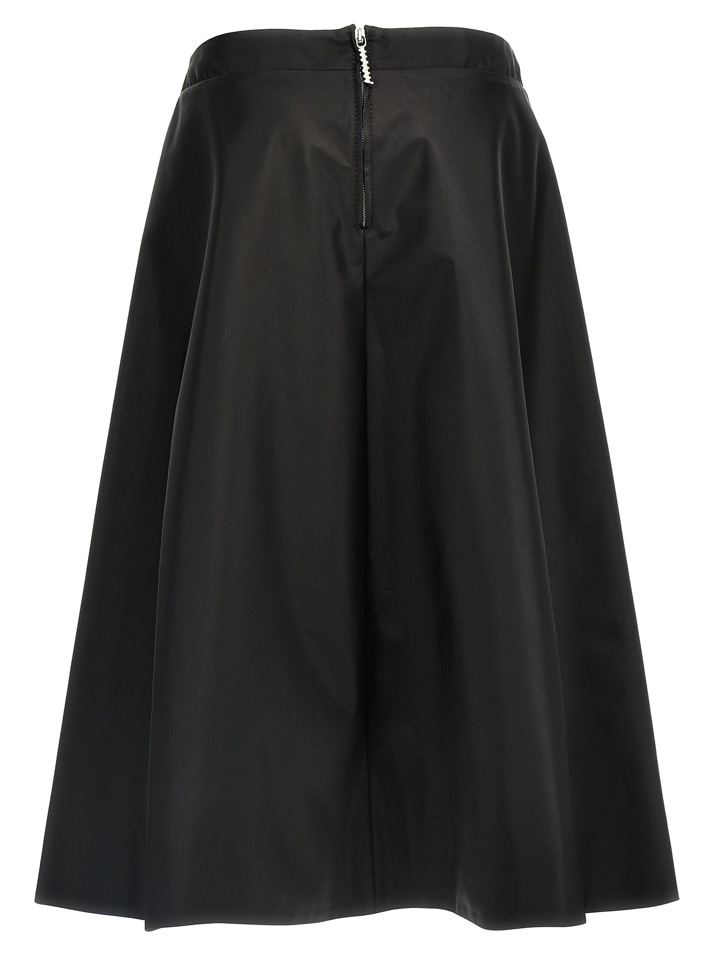Skirt by Marni for women in nylon black features an relaxed-yet-refined silhouette that elegantly showcases the Women's Nylon Midi Skirt design and sophisticated midi.