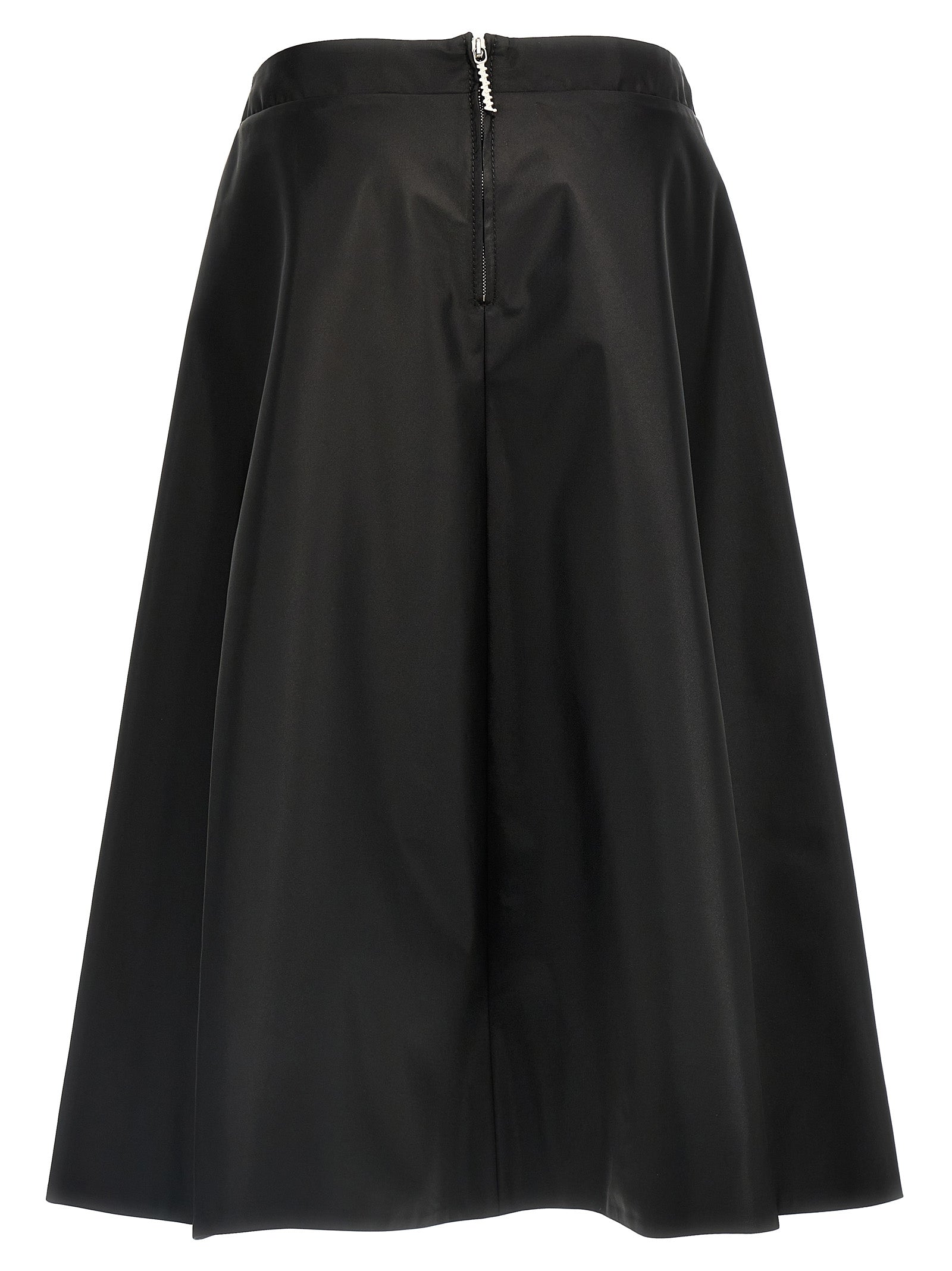 Skirt by Marni for women in nylon black features an relaxed-yet-refined silhouette that elegantly showcases the Women's Nylon Midi Skirt design and sophisticated midi.