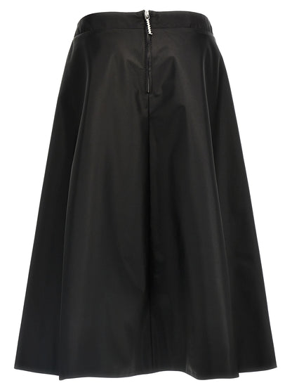 Skirt by Marni for women in nylon black features an relaxed-yet-refined silhouette that elegantly showcases the Women's Nylon Midi Skirt design and sophisticated midi.