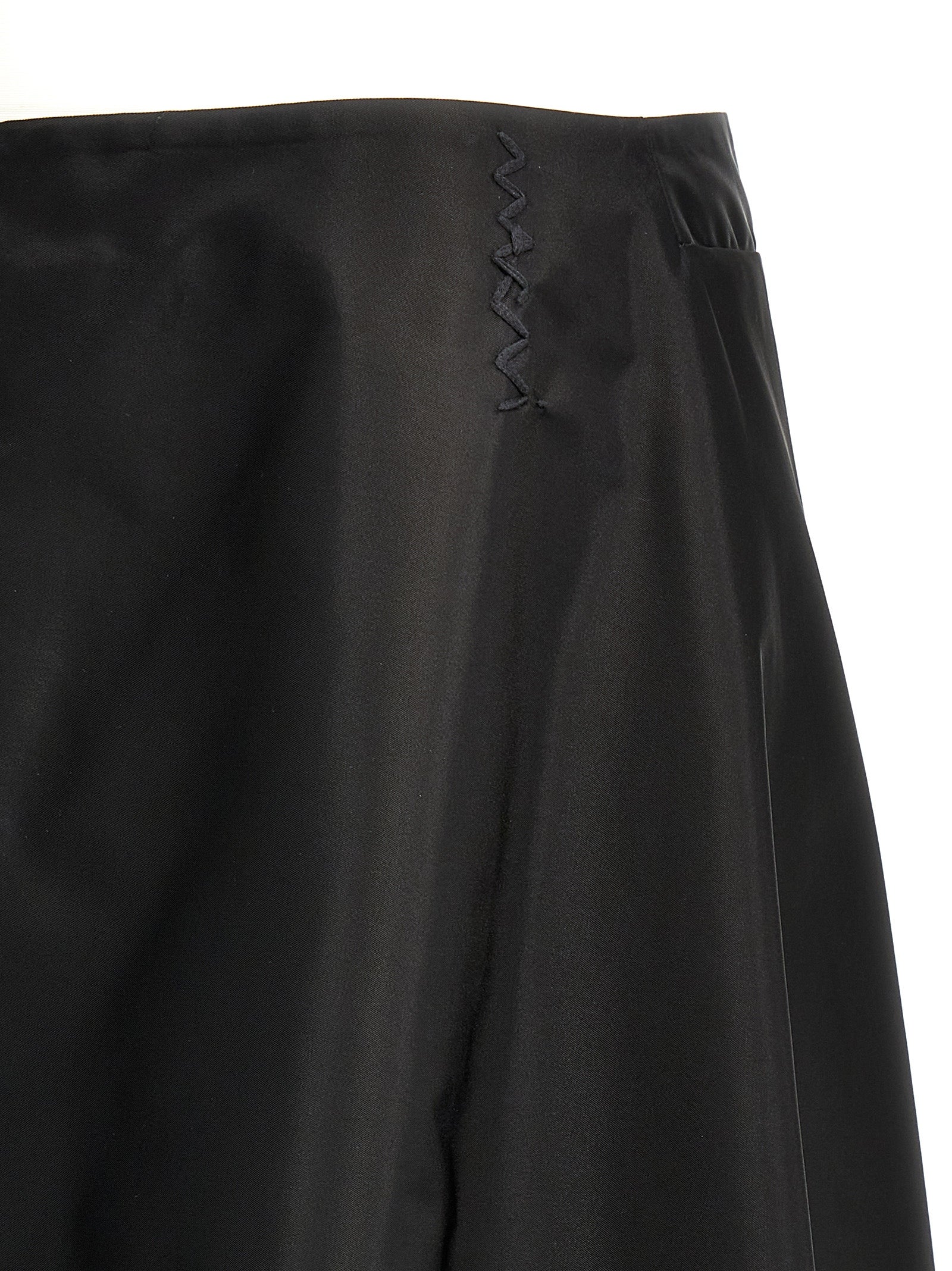 Skirt by Marni for women in nylon black features a captivating silhouette, showcasing the captivating Women's Nylon Midi Skirt design with a sophisticated midi for a captivating look.