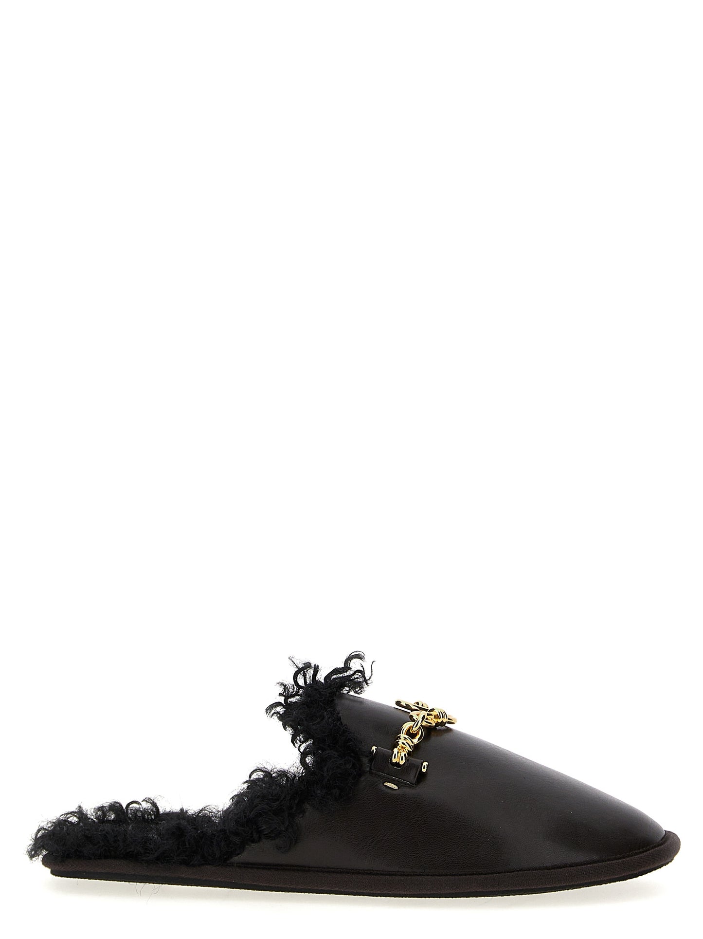 Mules Flat Shoes by Stella McCartney for women in polyethylene polyurethane leather brown features an statuesque silhouette from the Ryder Women's Polyethylene Polyurethane Leather Mules Flat Shoes collection, showcasing a and a statuesque for a statuesque look.