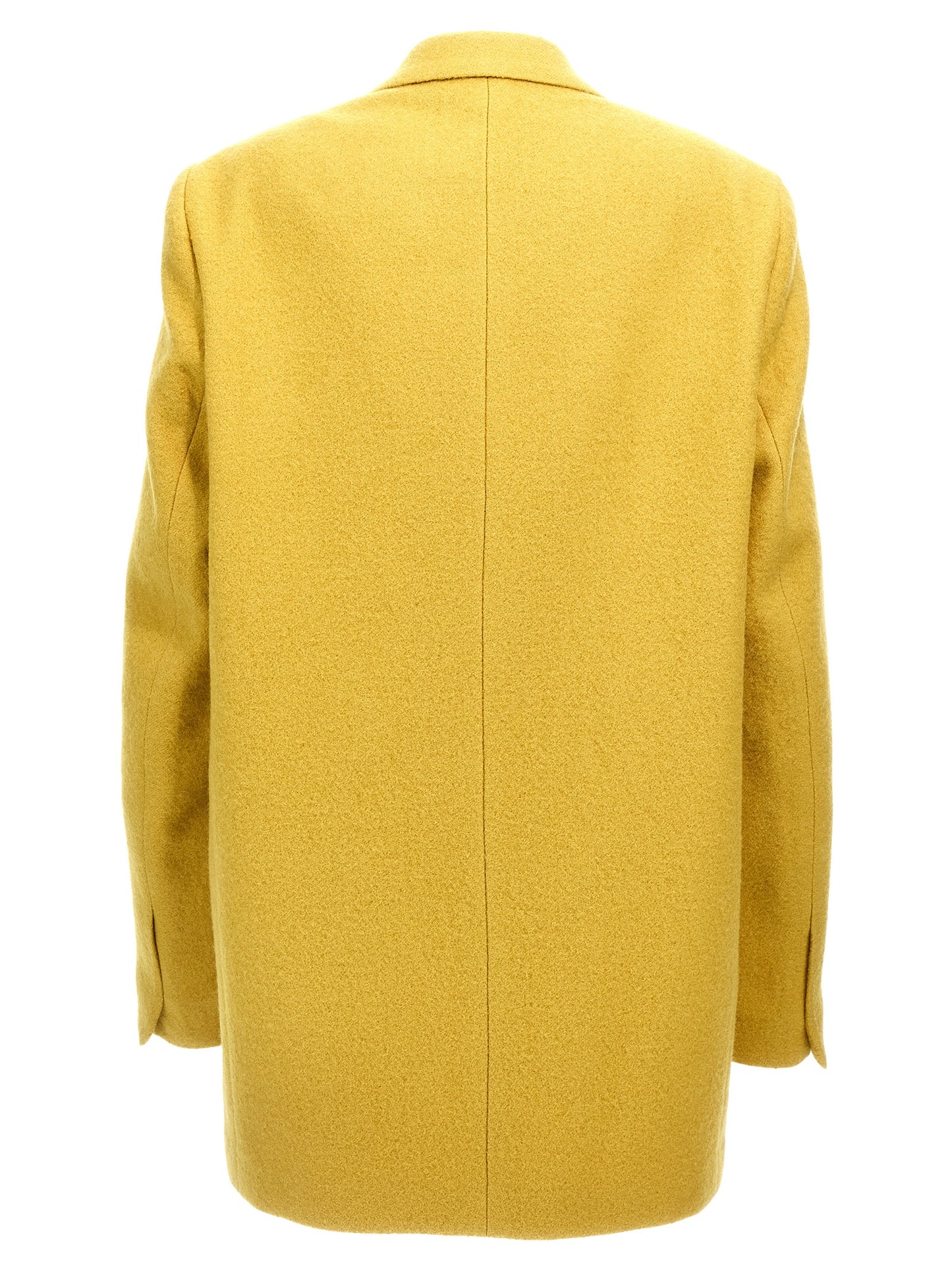 Blazer by Dries Van Noten for women in wool bicolour & yellow showcases a polished silhouette, highlighted by a refined and polished for a sophisticated finish.