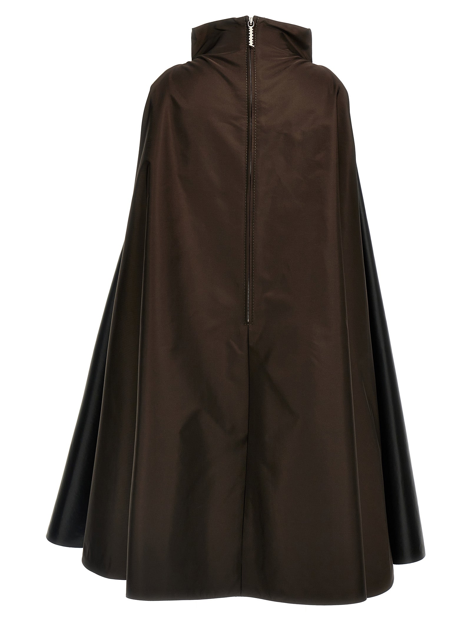 Dress by Marni for women in polyamide polyester & nylon black, brown & multicolor presents a sinuous silhouette, showcasing a sophisticated and detailed with a sinuous short for a refined finish.