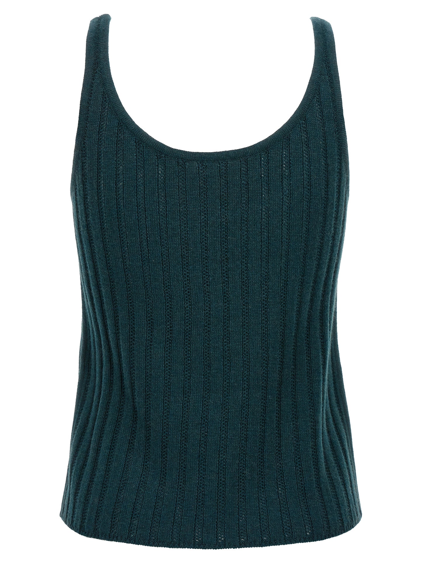 T-Shirt by Eres for women in cashmere bicolour & green showcases a chic silhouette, artfully detailed with a chic round neckline and for a chic finish.