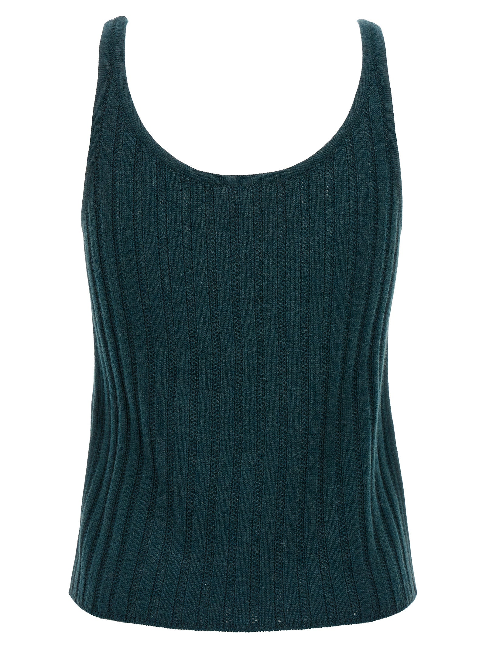 T-Shirt by Eres for women in cashmere bicolour & green showcases a chic silhouette, artfully detailed with a chic round neckline and for a chic finish.