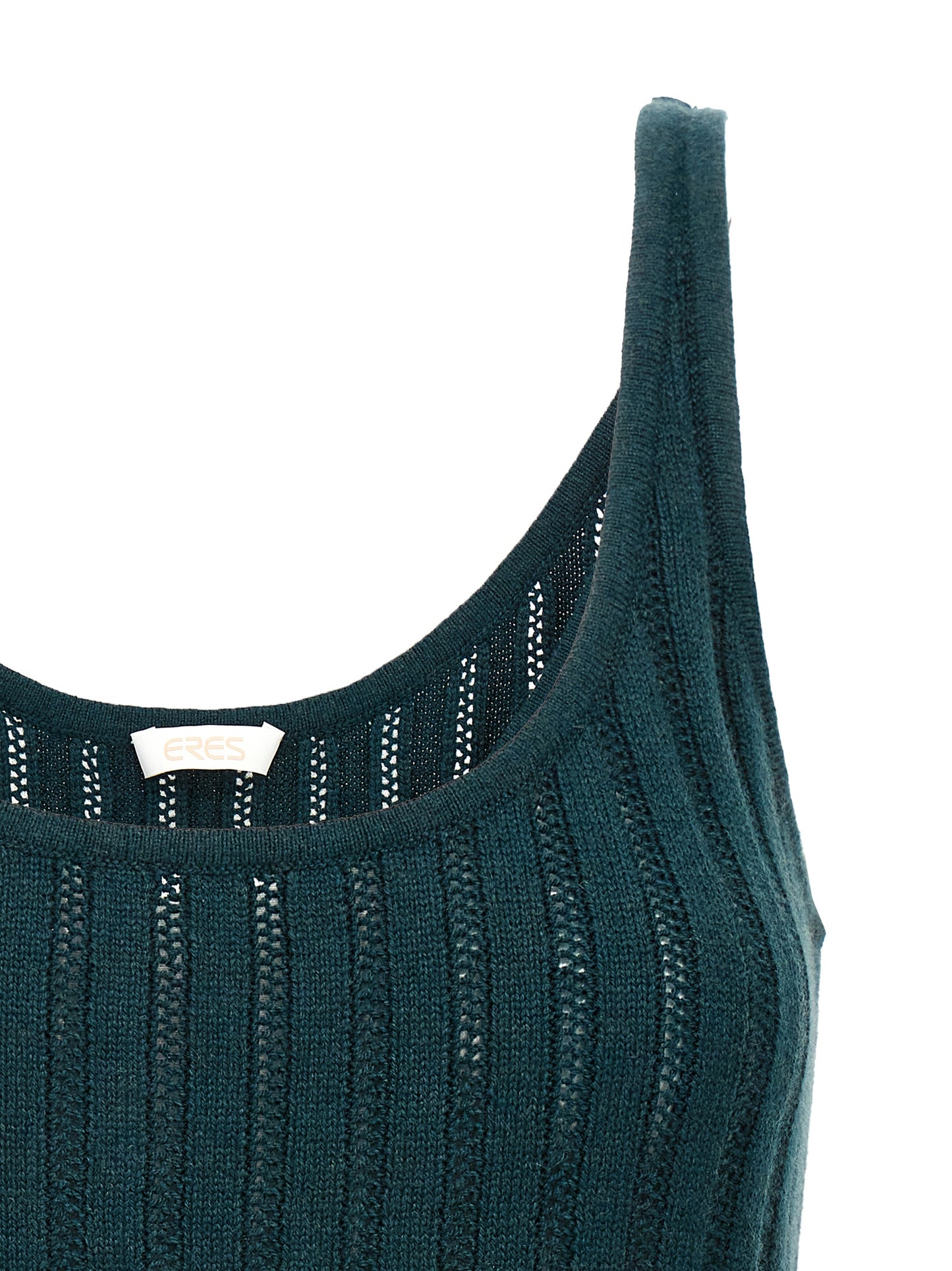 T-Shirt by Eres for women in cashmere bicolour & green showcases a dramatic silhouette, elegantly detailed with a dramatic and for a truly dramatic finish.