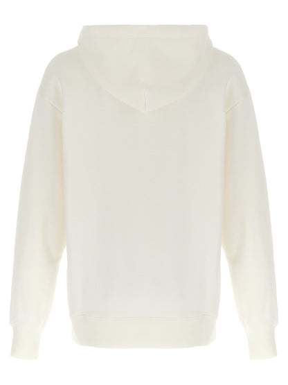 Sweatshirt Hoodie by Valentino Garavani for men in cotton white & print features a authentic silhouette, showcasing a sophisticated hooded neckline and authentic detail for a refined finish.