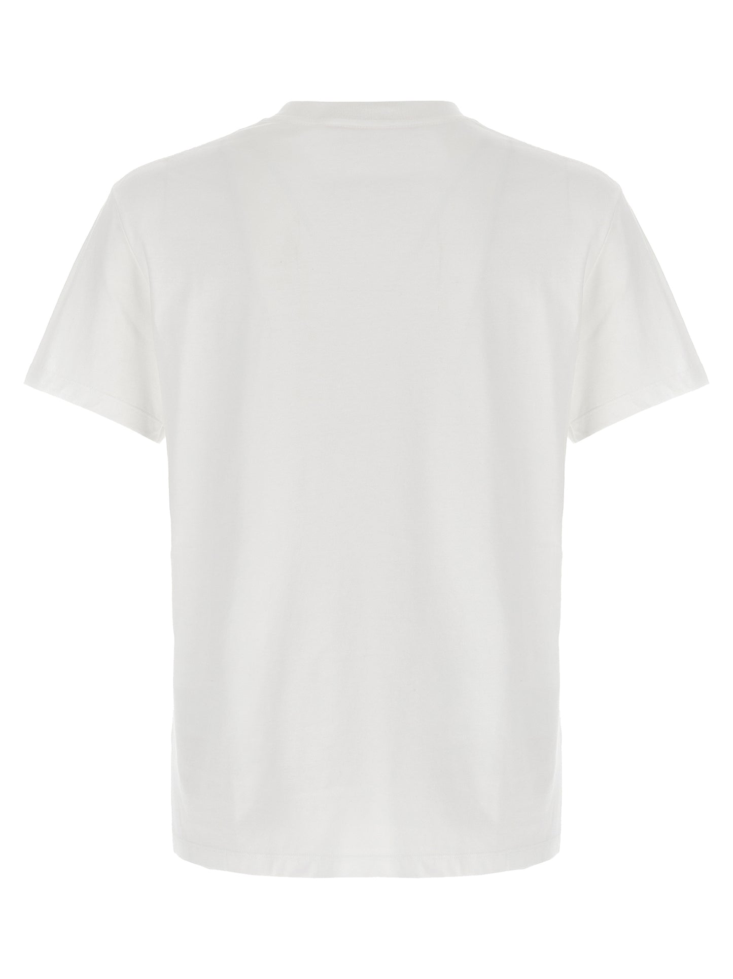 T-Shirt by Valentino Garavani for men in cotton white features a plush silhouette, showcasing a sophisticated crew neckline and for a truly plush finish.