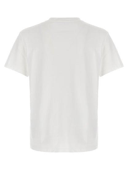 T-Shirt by Valentino Garavani for men in cotton white features a plush silhouette, showcasing a sophisticated crew neckline and for a truly plush finish.