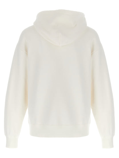 Sweatshirt Hoodie by Valentino Garavani for men in cotton white & print features an avant-garde silhouette, showcasing a sophisticated hooded neckline and detail for a truly avant-garde finish.