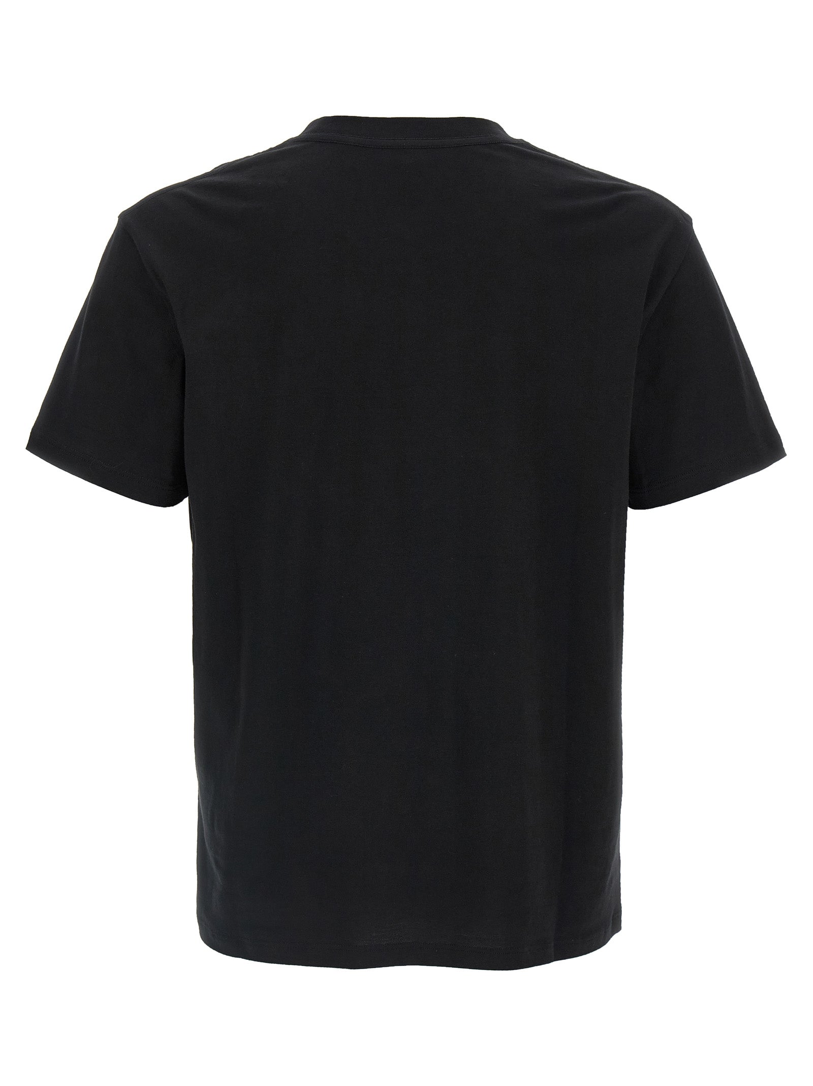 T-Shirt by Valentino Garavani for men in cotton black features an edgy silhouette, meticulously detailed with a sophisticated and crew neckline for a truly edgy finish.