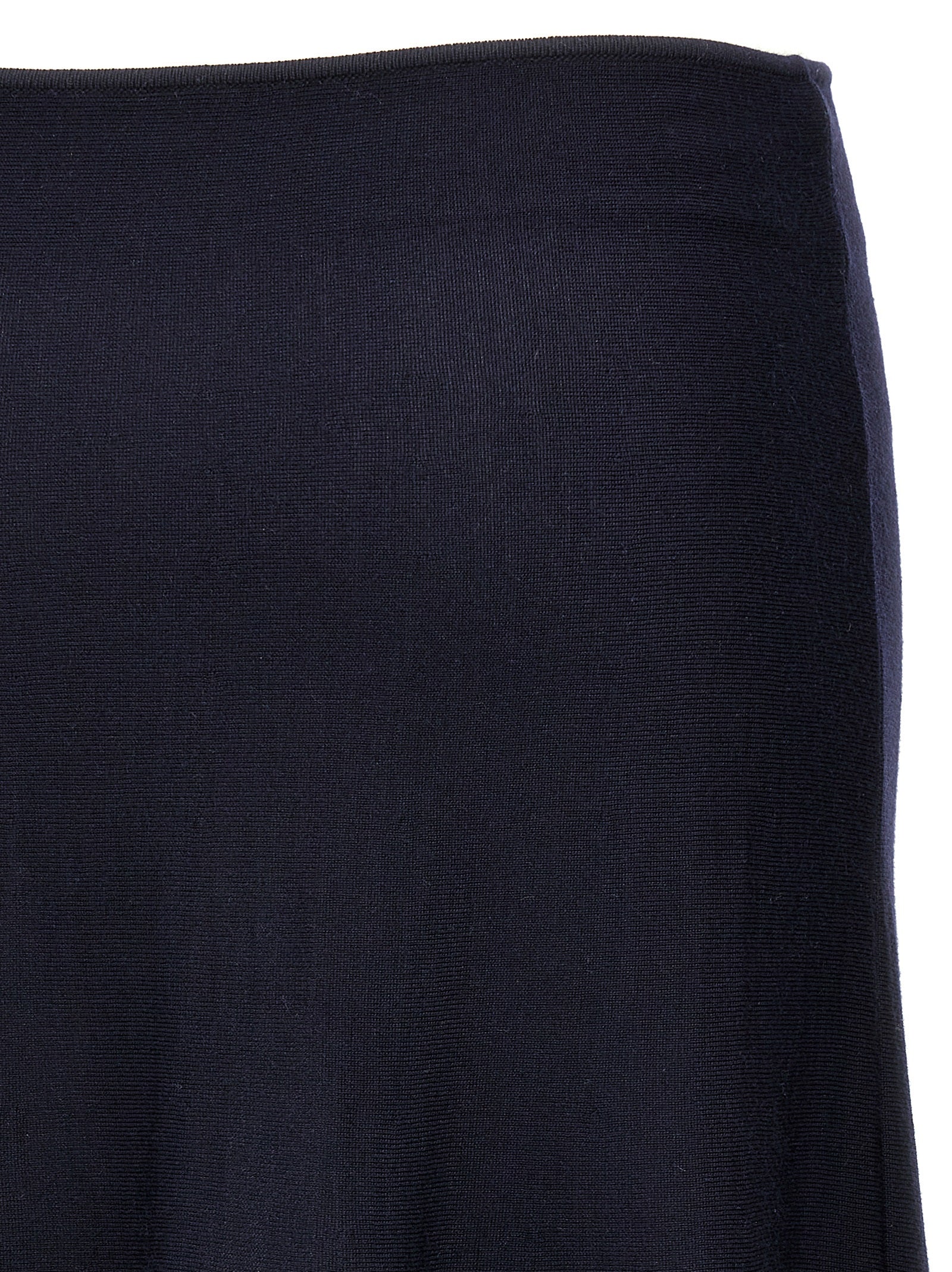 Skirt by Khaite for women in polyamide wool blue features an tailored silhouette, artfully capturing the essence of 9 To 5 Women's Polyamide Wool Midi Skirt in a sophisticated midi.