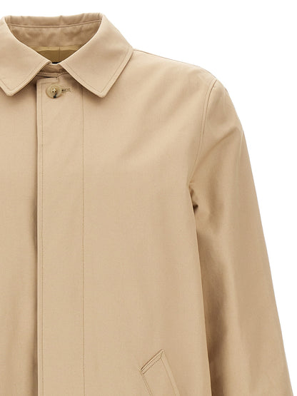 A.P.C. Men's Single Breasted Cotton Trench Coat - Beige