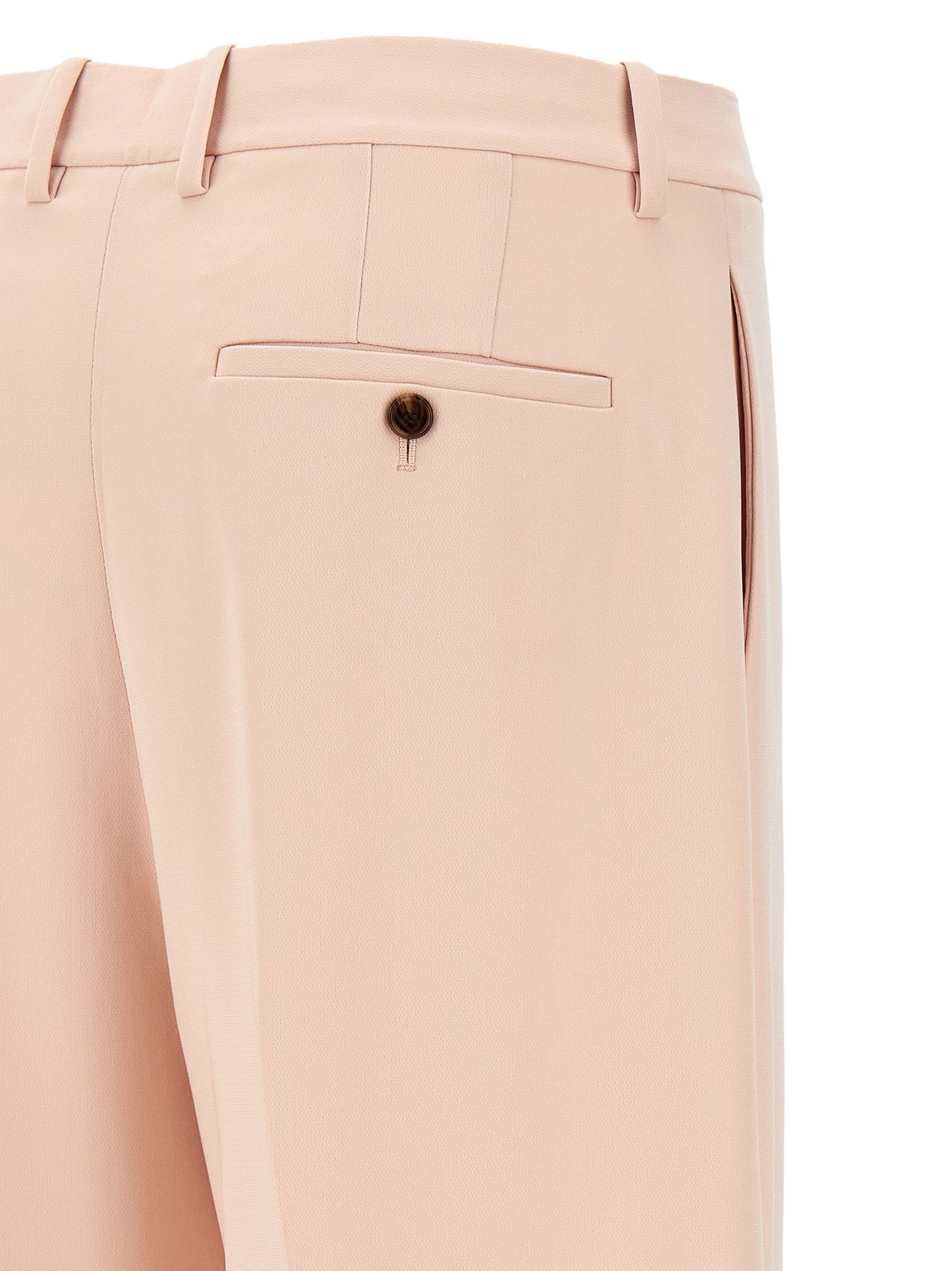 Trousers by Theory for women in polyester multicolor & pink features an on trend silhouette, showcasing a sophisticated straight-leg with a long and for an on trend finish.