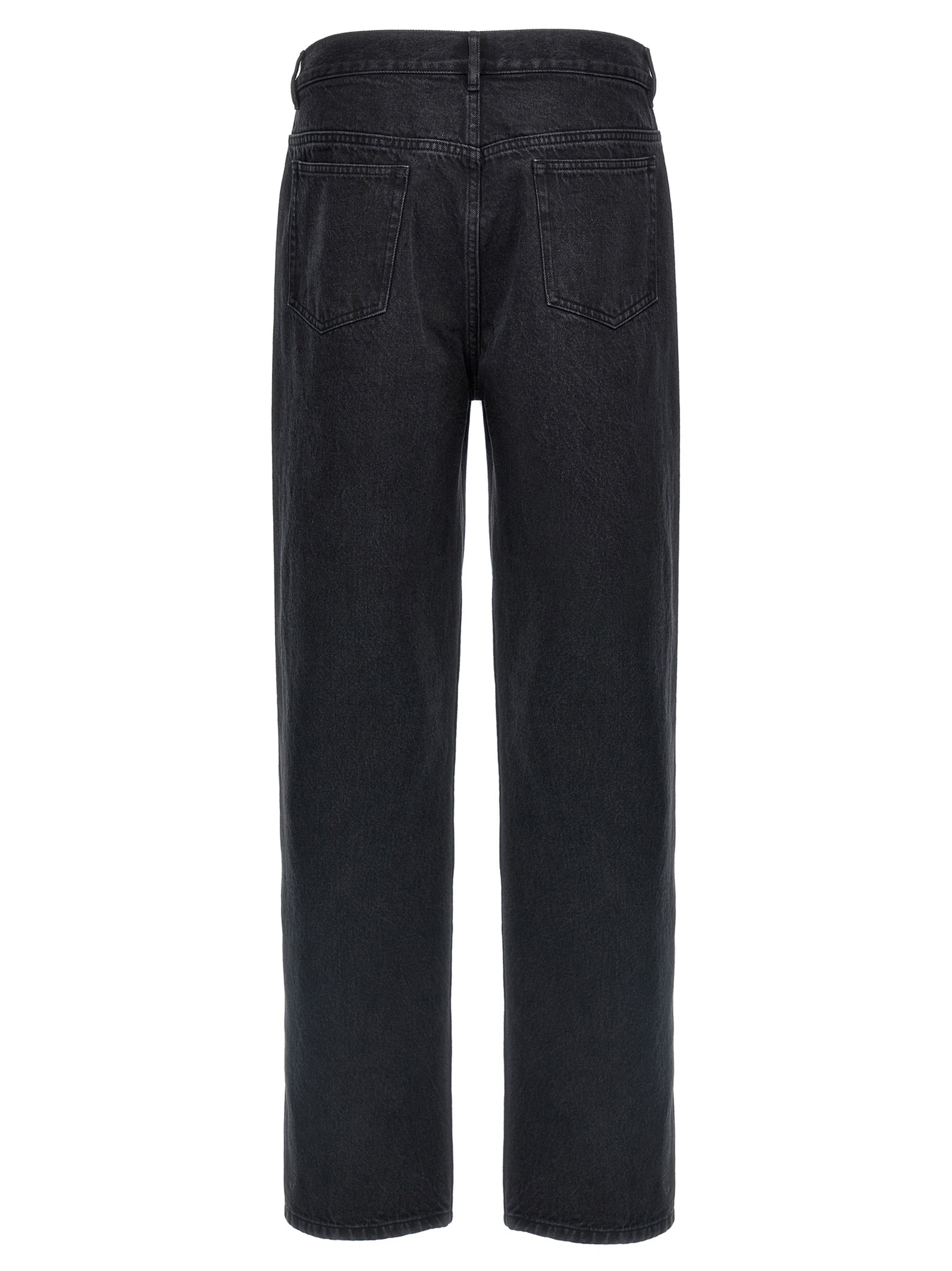 Jeans by A.P.C. for men in denim cotton black features a refined silhouette with a refined straight-leg & wide, defined by a high rise and a refined long for a refined finish.