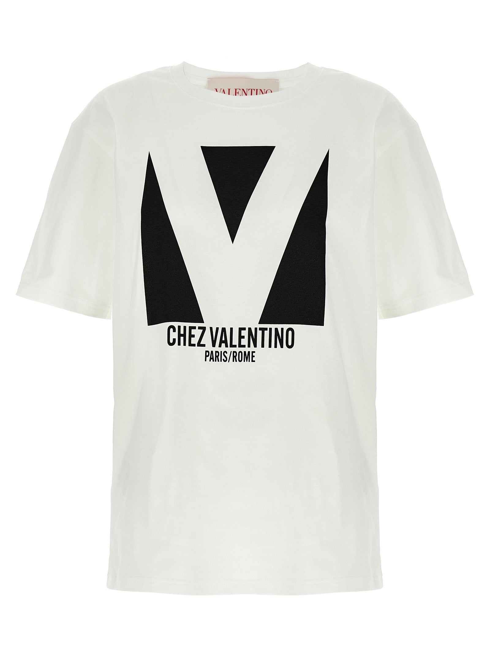 T-Shirt by Valentino Garavani for women in cotton white & print features a plush silhouette, showcasing a sophisticated and for a truly plush finish.