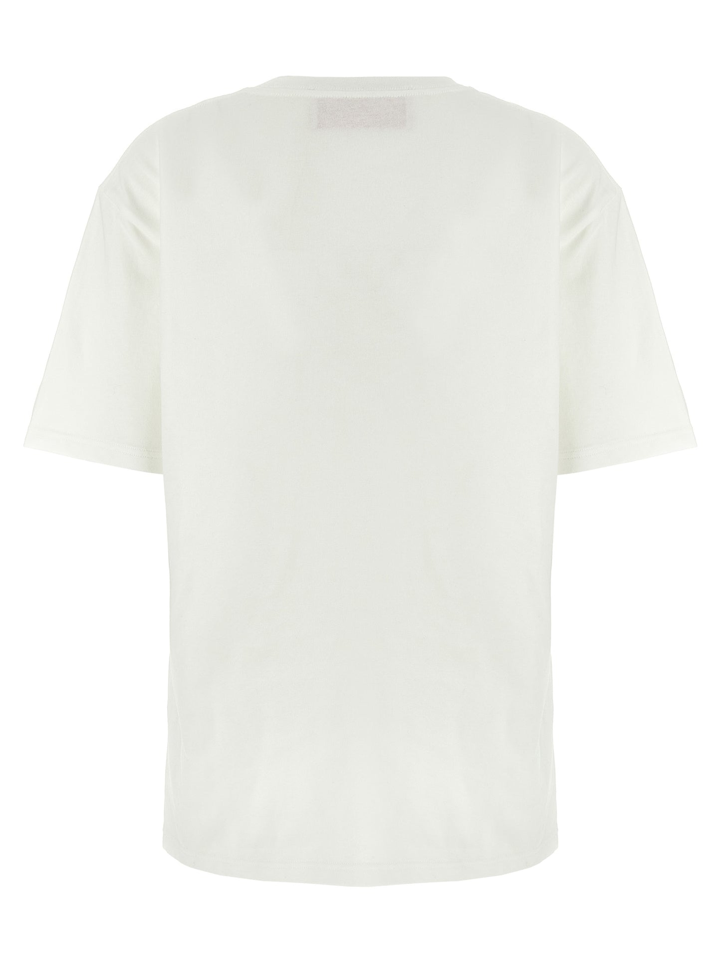 T-Shirt by Valentino Garavani for women in cotton white & print features an edgy silhouette, meticulously detailed with a sophisticated and for a truly edgy finish.
