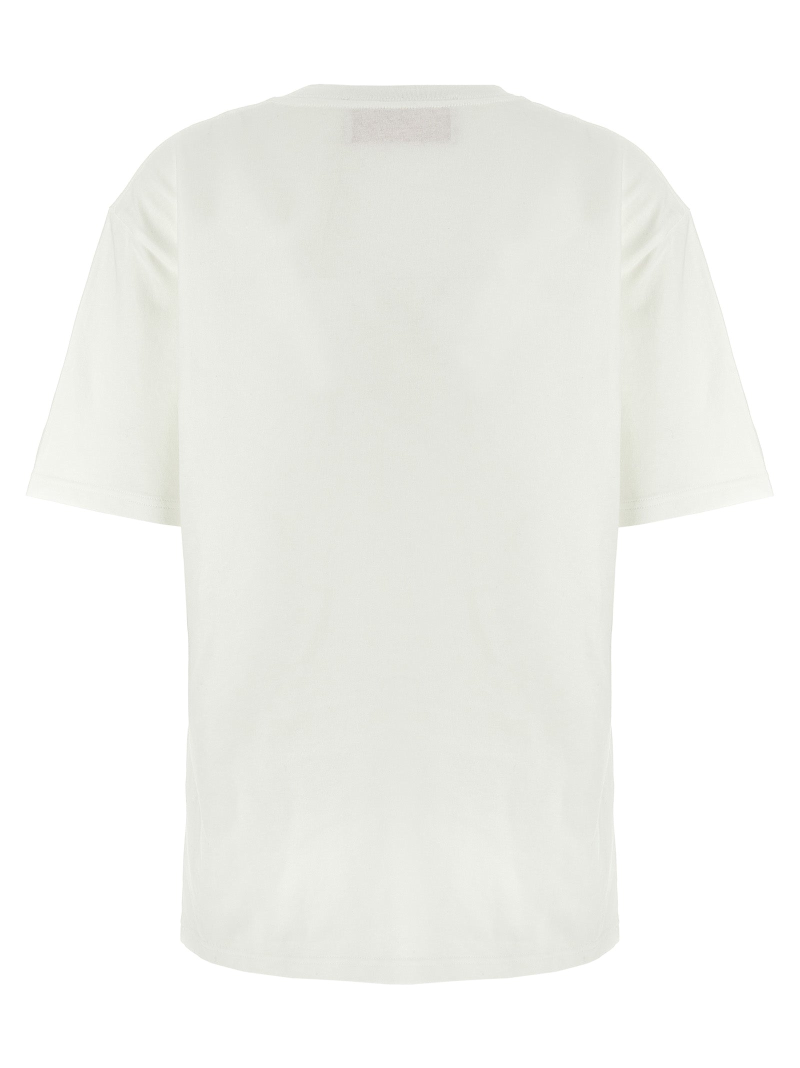 T-Shirt by Valentino Garavani for women in cotton white & print features an edgy silhouette, meticulously detailed with a sophisticated and for a truly edgy finish.