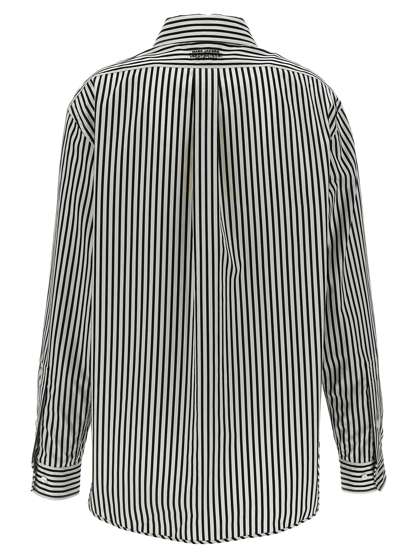 Blouse by Marc Jacobs for women in cotton bicolour, black, white & striped features an polished silhouette, showcasing a sophisticated and detail for a truly polished finish.