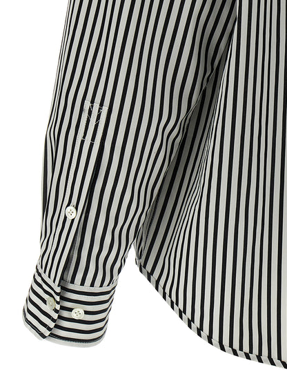 Blouse by Marc Jacobs for women in cotton bicolour, black, white & striped, featuring a nuanced and nuanced for a sophisticated finish.