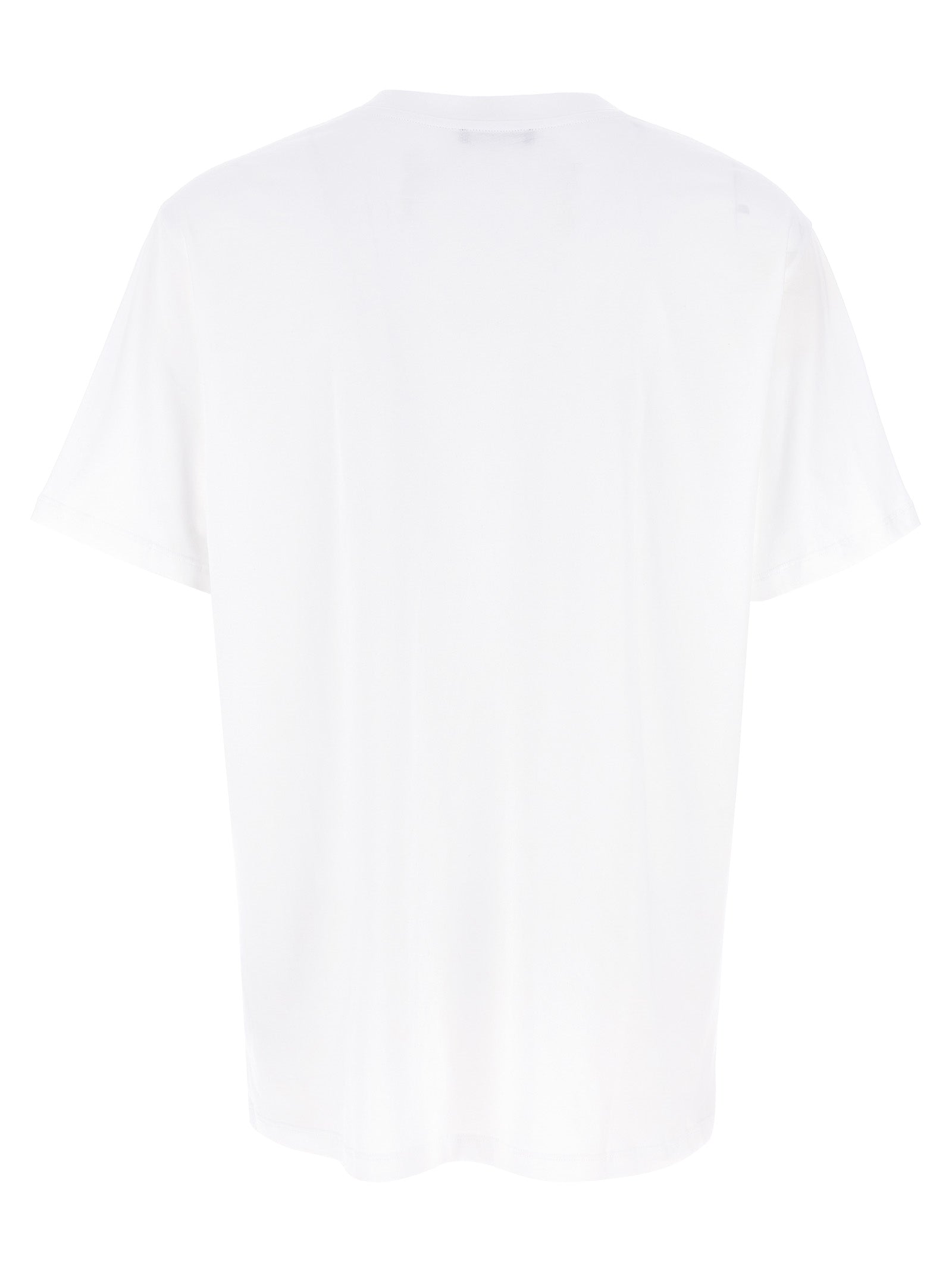 T-Shirt by Balmain for men in organic cotton velvet bicolour, black & white showcases a unassuming silhouette, artfully detailed with a refined crew neckline and unassuming for a sophisticated, contemporary look.