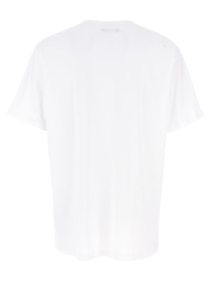 T-Shirt by Balmain for men in organic cotton velvet bicolour, black & white showcases a unassuming silhouette, artfully detailed with a refined crew neckline and unassuming for a sophisticated, contemporary look.