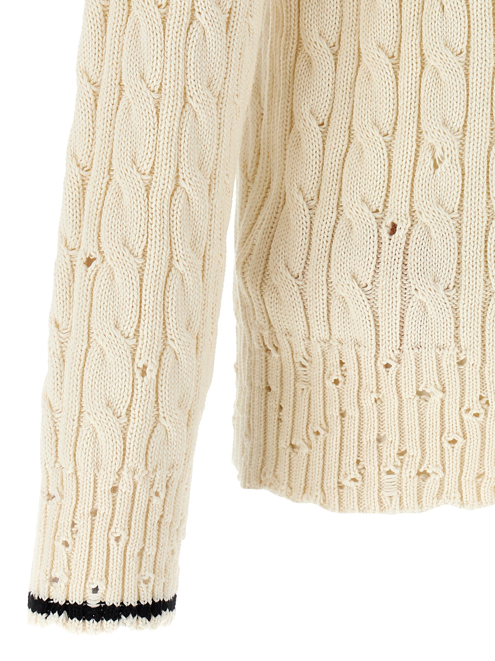Cardigan by Marni for men in cotton white features an impeccable silhouette, showcasing a sophisticated and detail for a truly impeccable finish.