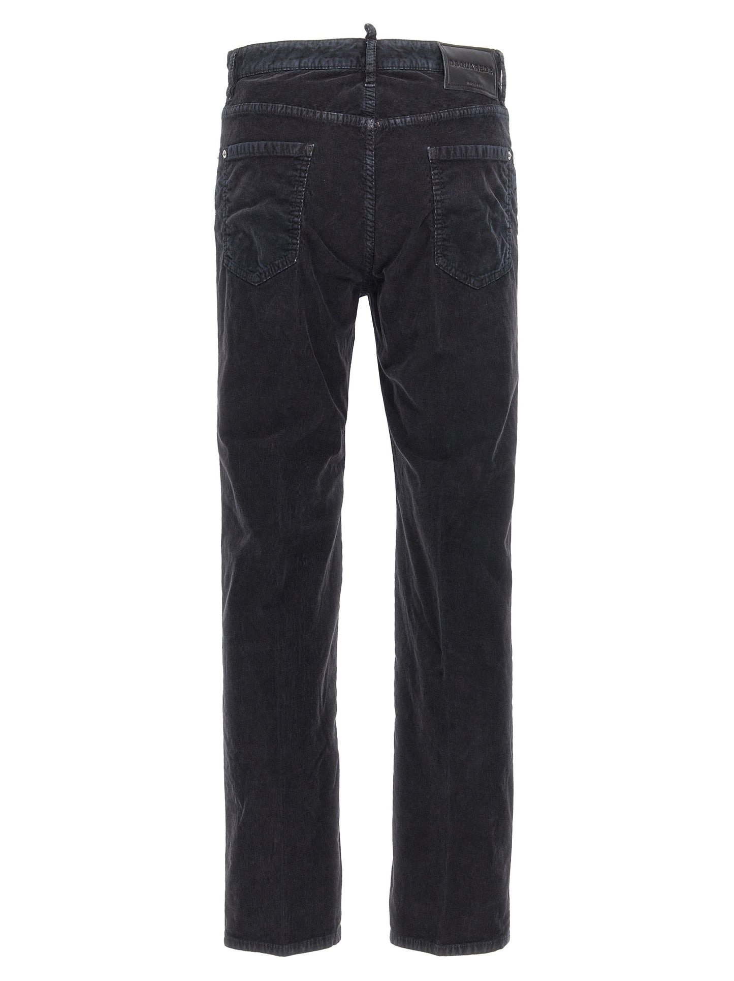 Casual Pants by Dsquared² for men in stretch cotton corduroy blue presents a refined pantology silhouette, artfully defined by a refined pantology , long, and a sophisticated .