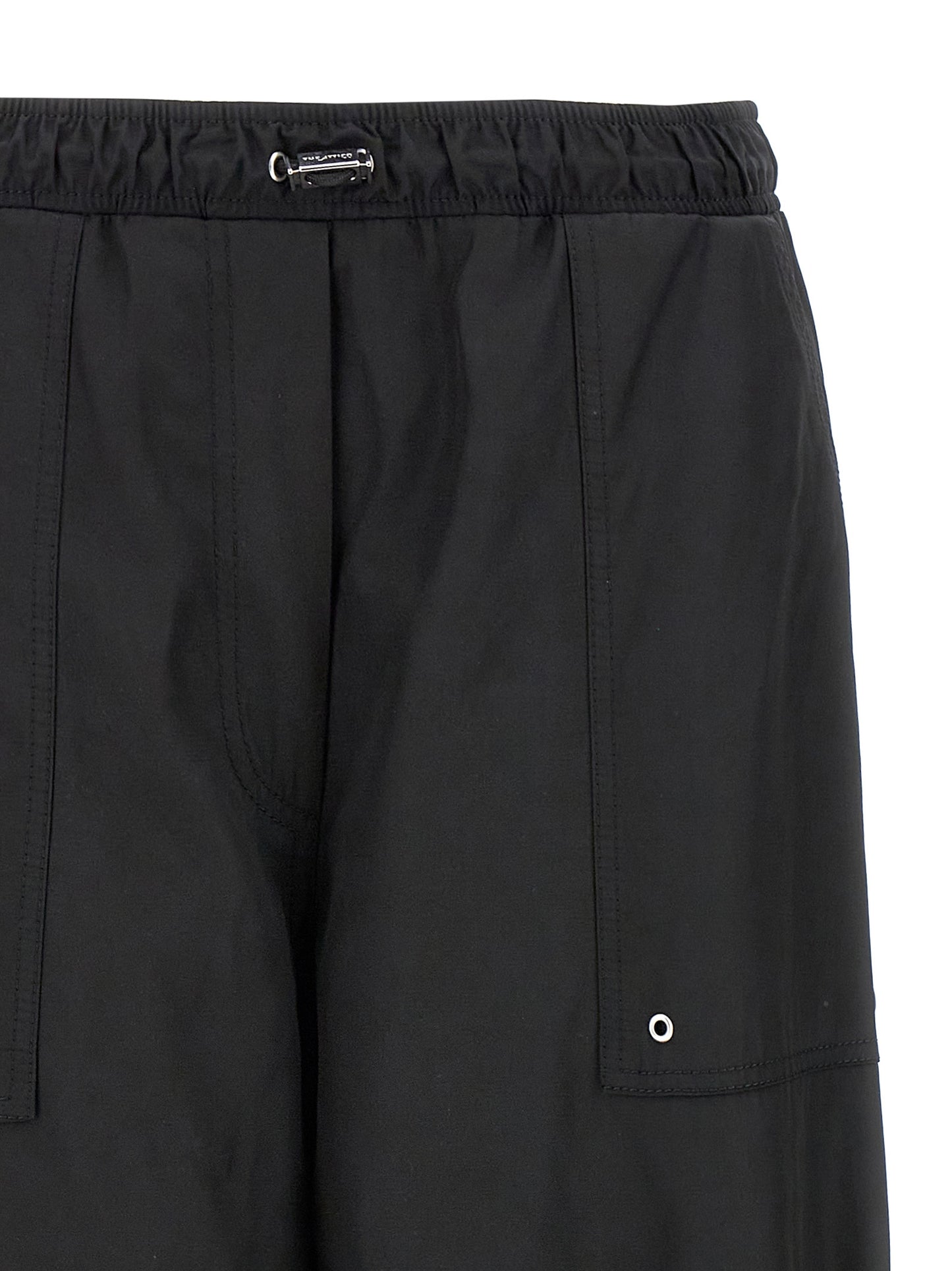 Casual Pants by The Attico for women in nylon & polyester black features a refined silhouette with a refined oversized, defined by a and a refined long for a refined finish.