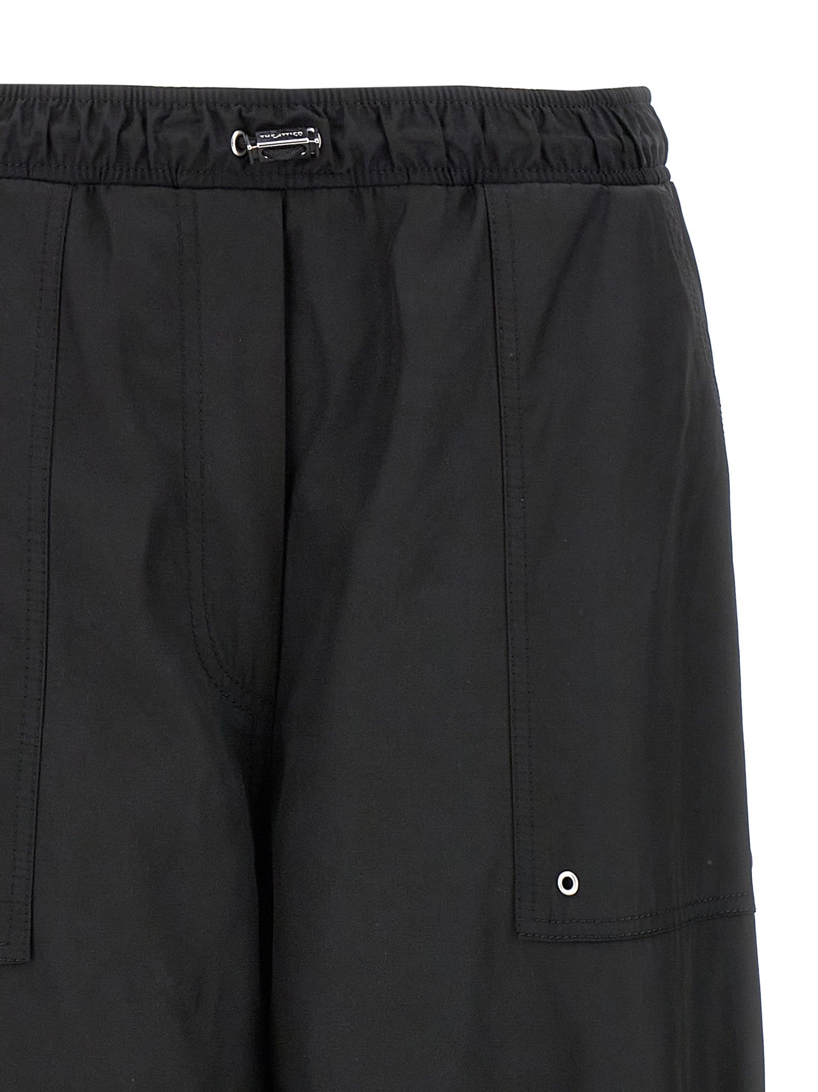 Casual Pants by The Attico for women in nylon & polyester black features a refined silhouette with a refined oversized, defined by a and a refined long for a refined finish.
