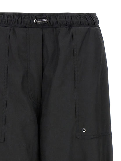 Casual Pants by The Attico for women in nylon & polyester black features a refined silhouette with a refined oversized, defined by a and a refined long for a refined finish.