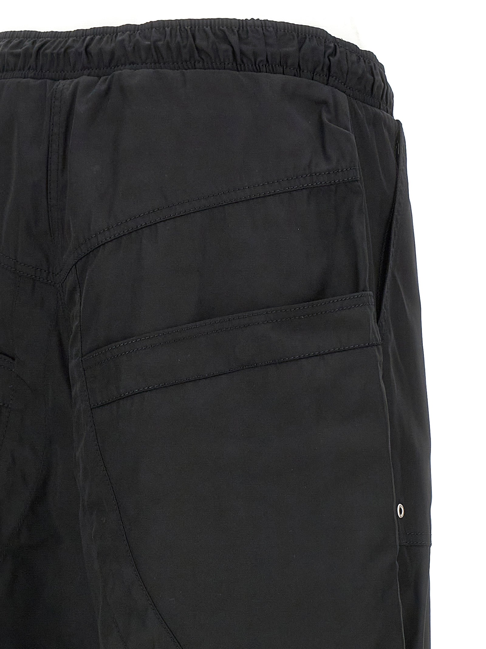 Casual Pants by The Attico for women in nylon & polyester black features an sartorial oversized and long with a cut for a sartorial finish.