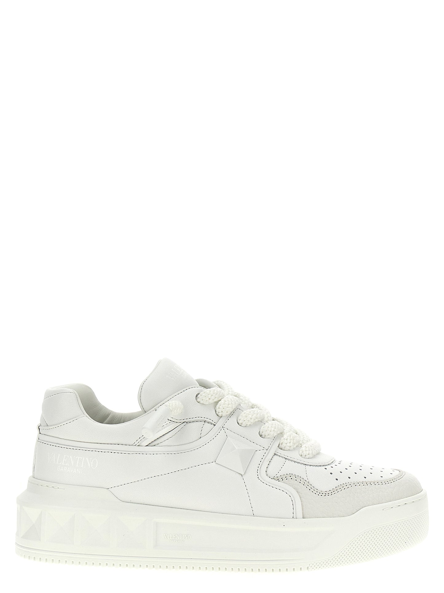 Sneakers by Valentino Garavani for men in bos taurus calfskin leather white features an timeless silhouette from the Men's Chunky Bos Taurus Calfskin Leather Sneakers collection, showcasing a signature chunky style with an timeless finish.