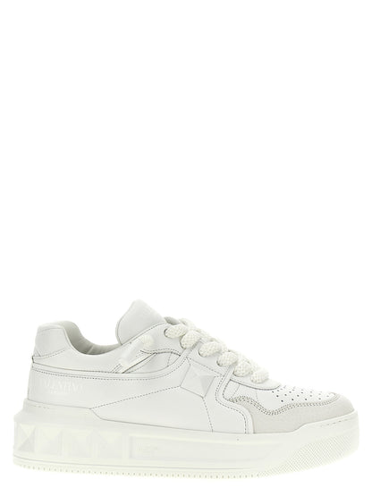 Sneakers by Valentino Garavani for men in bos taurus calfskin leather white features an timeless silhouette from the Men's Chunky Bos Taurus Calfskin Leather Sneakers collection, showcasing a signature chunky style with an timeless finish.
