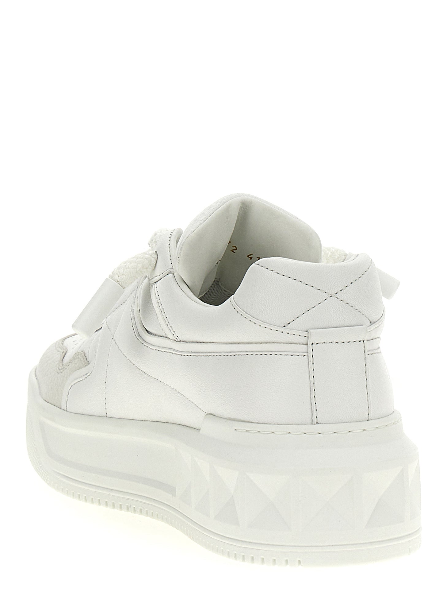 Sneakers by Valentino Garavani for men in bos taurus calfskin leather white presents a on trend silhouette from the Men's Chunky Bos Taurus Calfskin Leather Sneakers collection, showcasing a on trend chunky style for an elevated aesthetic.