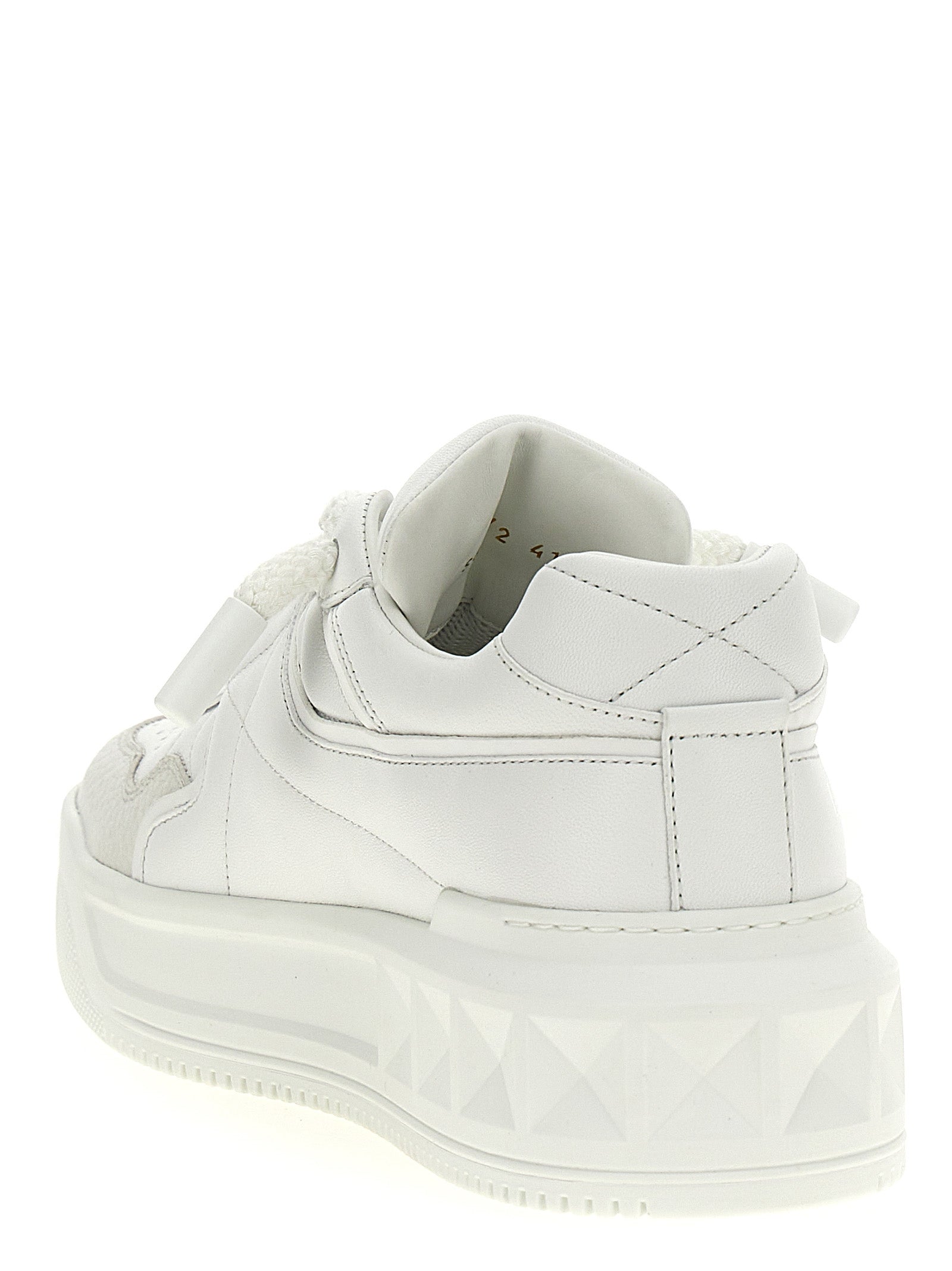 Sneakers by Valentino Garavani for men in bos taurus calfskin leather white presents a on trend silhouette from the Men's Chunky Bos Taurus Calfskin Leather Sneakers collection, showcasing a on trend chunky style for an elevated aesthetic.