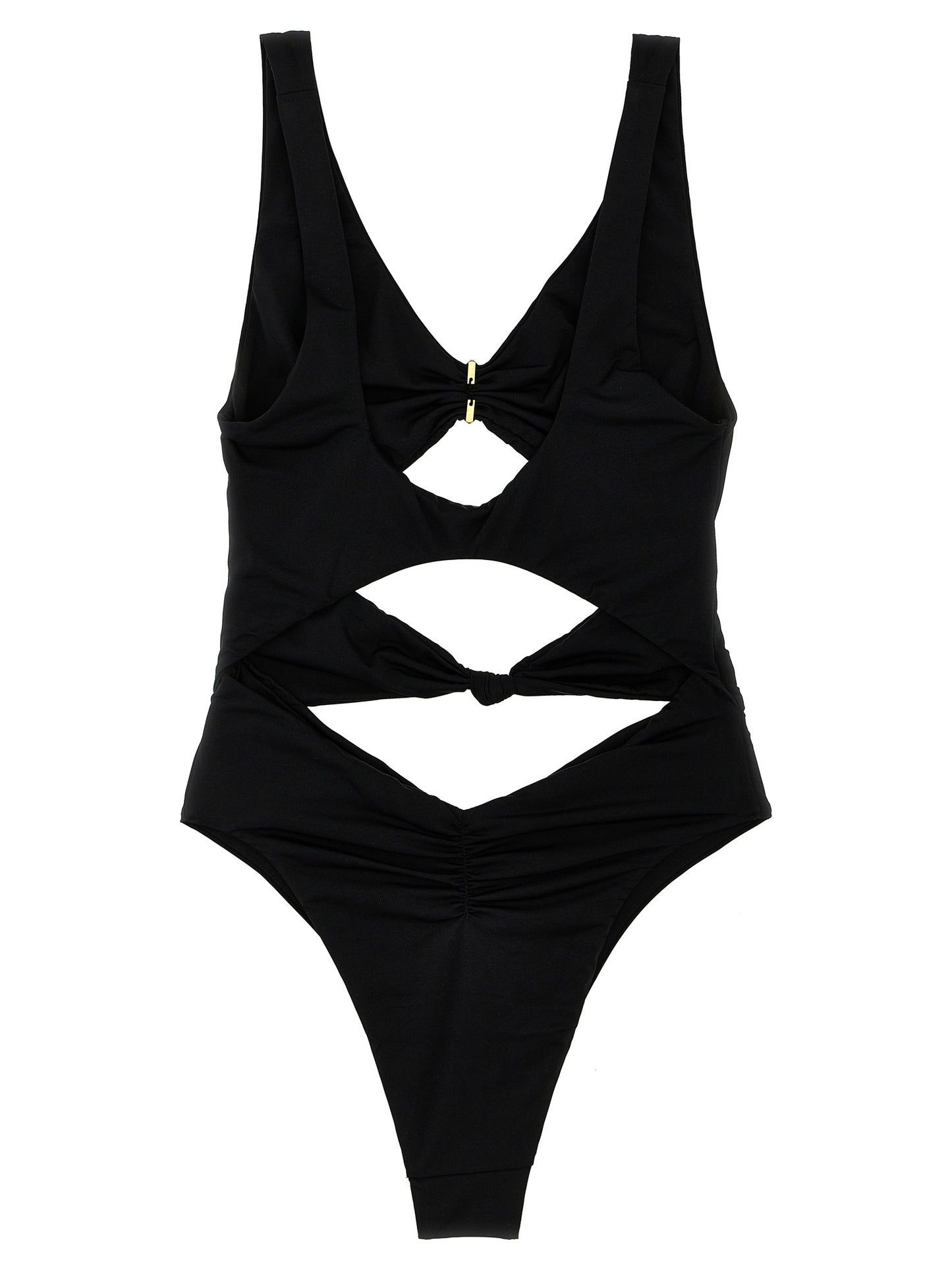 One-Piece Swimsuit by Elisabetta Franchi for women in polyamide & lycra black features a exquisite silhouette, showcasing the exquisite design of this Waves Women's Polyamide & Lycra One-Piece Swimsuit with a exquisite fit and cut.