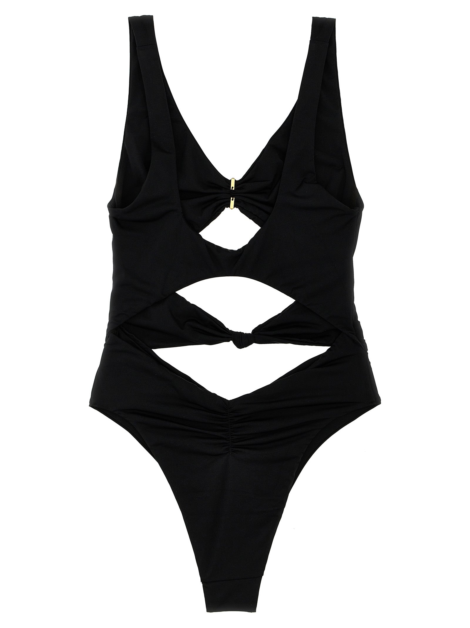 One-Piece Swimsuit by Elisabetta Franchi for women in polyamide & lycra black features a exquisite silhouette, showcasing the exquisite design of this Waves Women's Polyamide & Lycra One-Piece Swimsuit with a exquisite fit and cut.