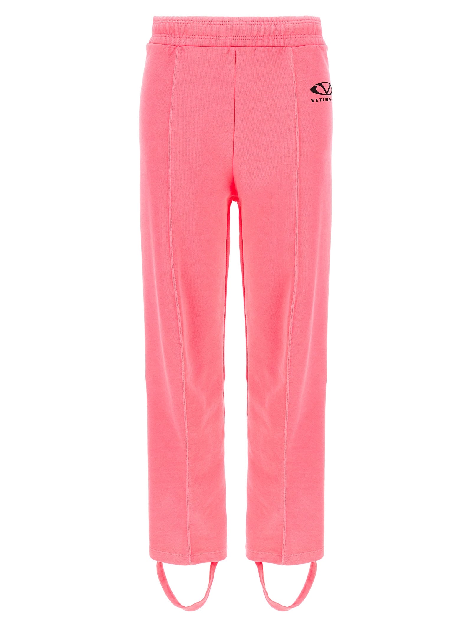 Joggers by Vetements for women in cotton polyester multicolor, pink & print features an refined tailoring silhouette, showcasing a premium with a and long cut for a refined tailoring look.
