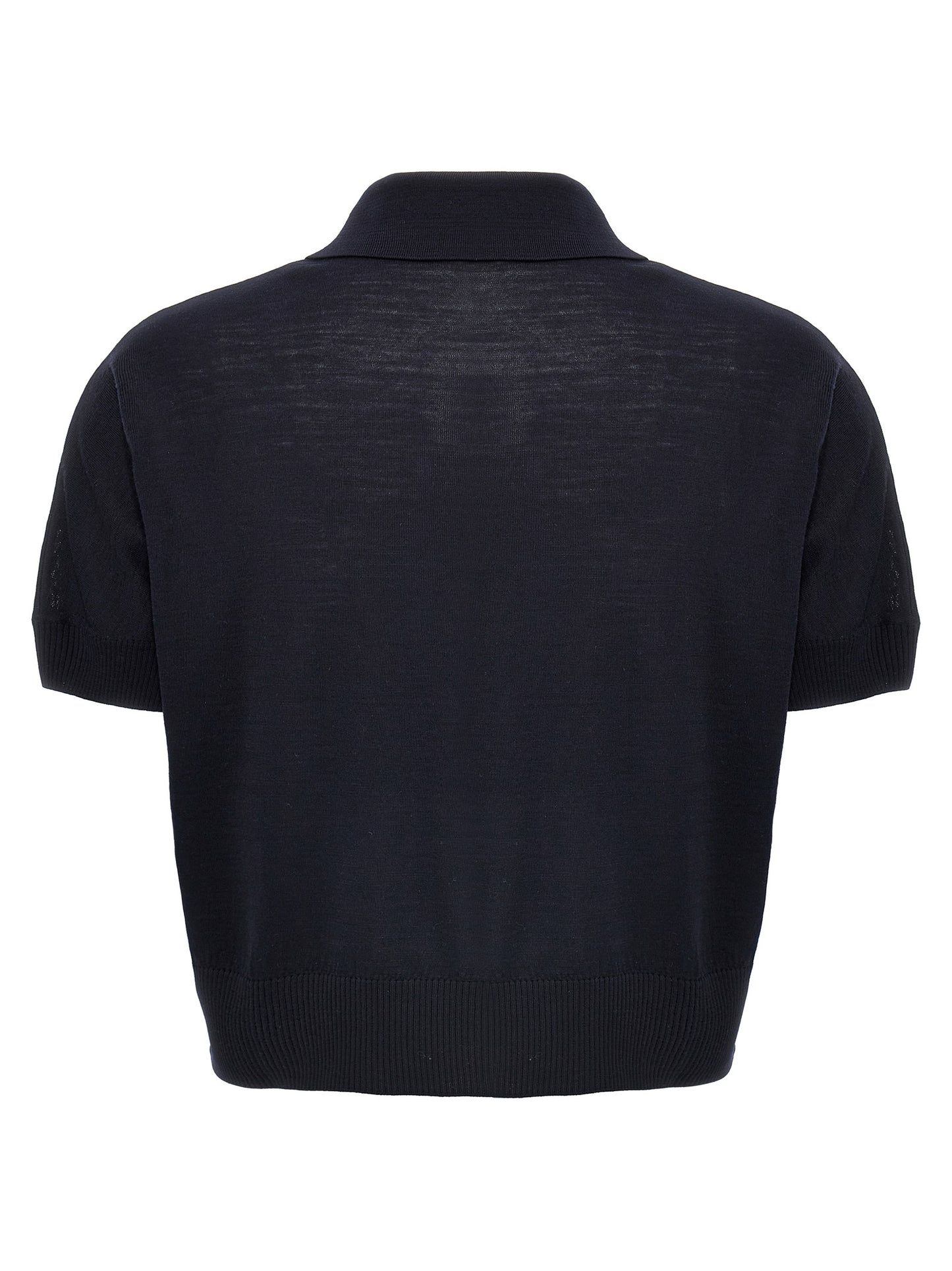 Shirt by Khaite for women in polyamide polyurethane wool blue presents a discerning silhouette, showcasing a sophisticated and for a truly discerning finish.